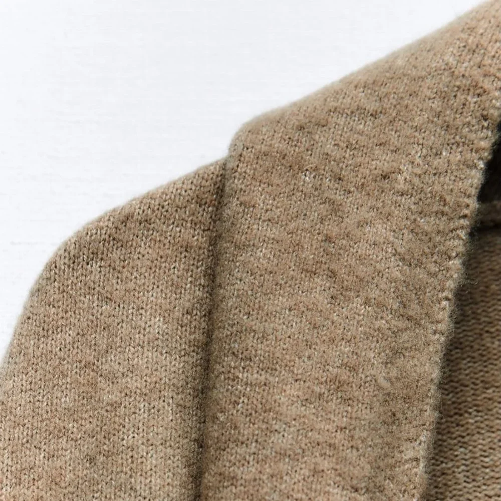 ZARA Women's Oversized Soft Knit Coat(Green marl , US S, M / EUR S, M) - Picture 8 of 11